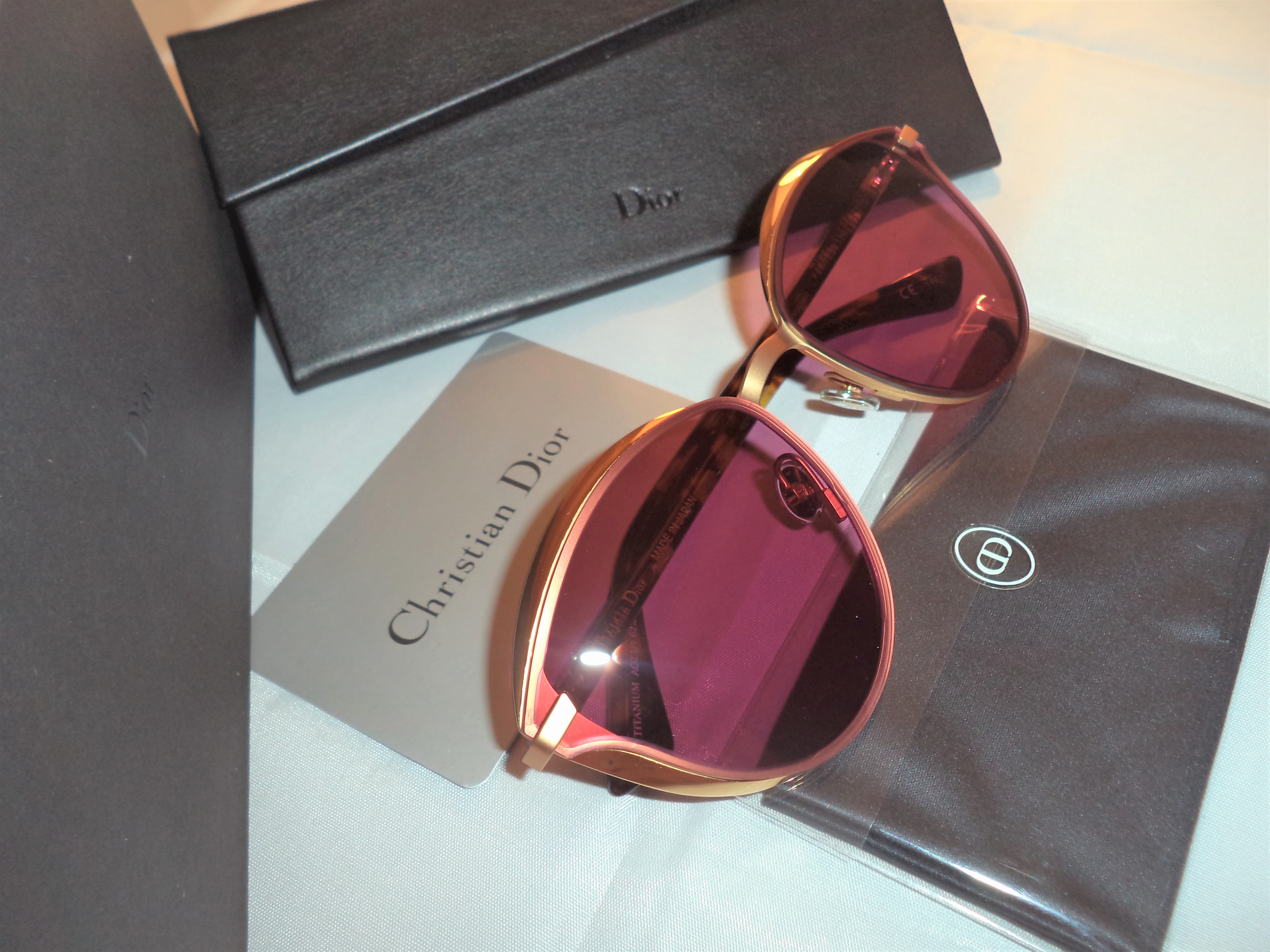 Dior Murmure Metal Frame Sunglasses Burgundy  The Lux Portal